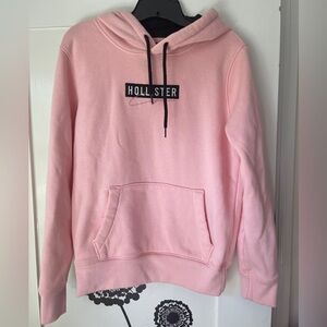 Hollister California Light Pink Logo Sweatshirt Hoodie men’s size xs